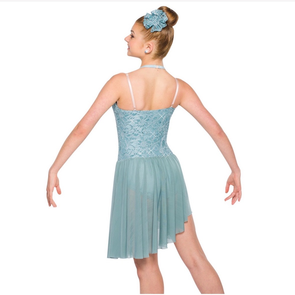 A Wish Come True'Blue Lace Lyrical Dance Costume in Shadow Wind SZ SA - Picture 2 of 13